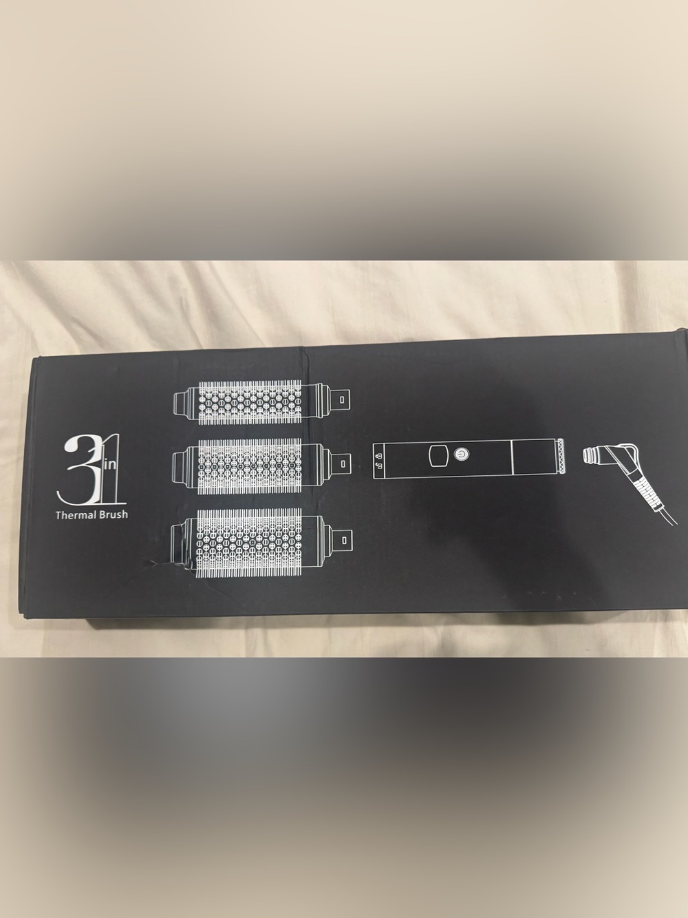 3-in-1 Thermal Brush Hot Air Styler - Black